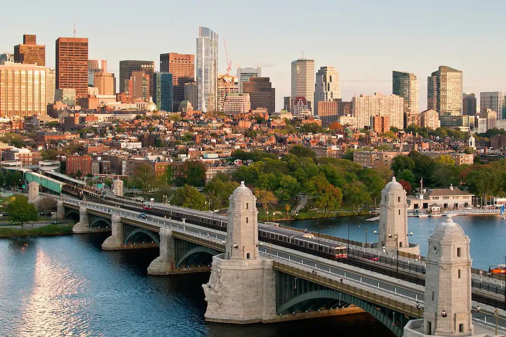 Boston skyline across the Charles River